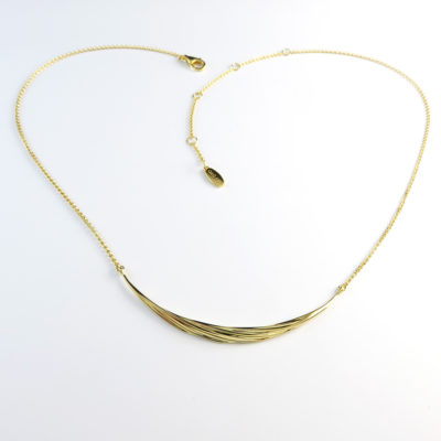 Ary D'po • Twisted Swirl Necklace 18k Gold Over Sterling Silver