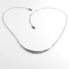 Twisted Collection Sterling Silver Twisted Swirl Necklace Rhodium plated Sku# N17007TWISLRH