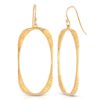 Oval Hoop Earrings 18K Gold Plated