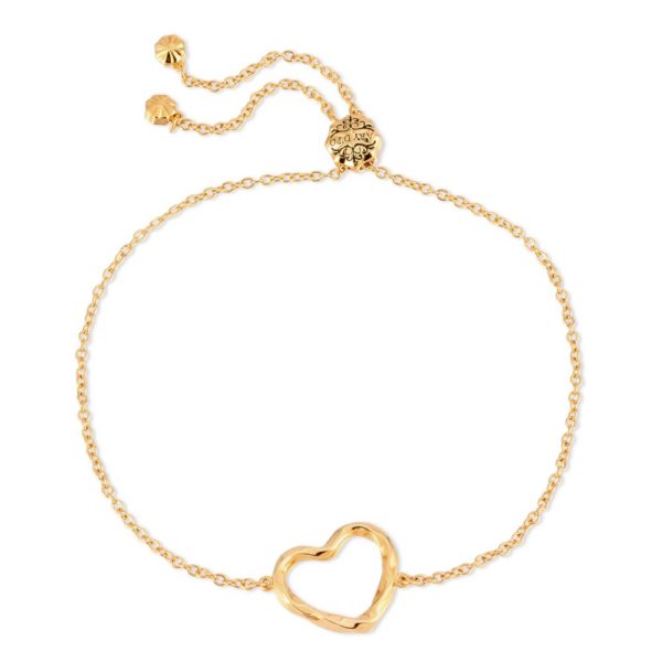 ARY D'PO • Twisted Heart Bracelet 18K Gold Over Sterling Silver