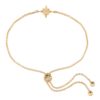 Shiny Star Bracelet 18K Gold Over Sterling Silver