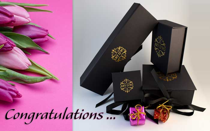 Congratulations gift from arydpo Designer Jewelry