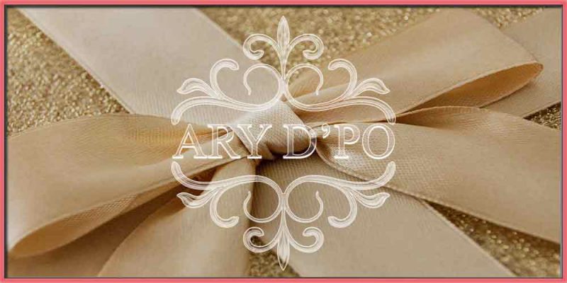 Perfect Jewelry Gift Ideas golden bow with ARY DPO designer jewelry logo