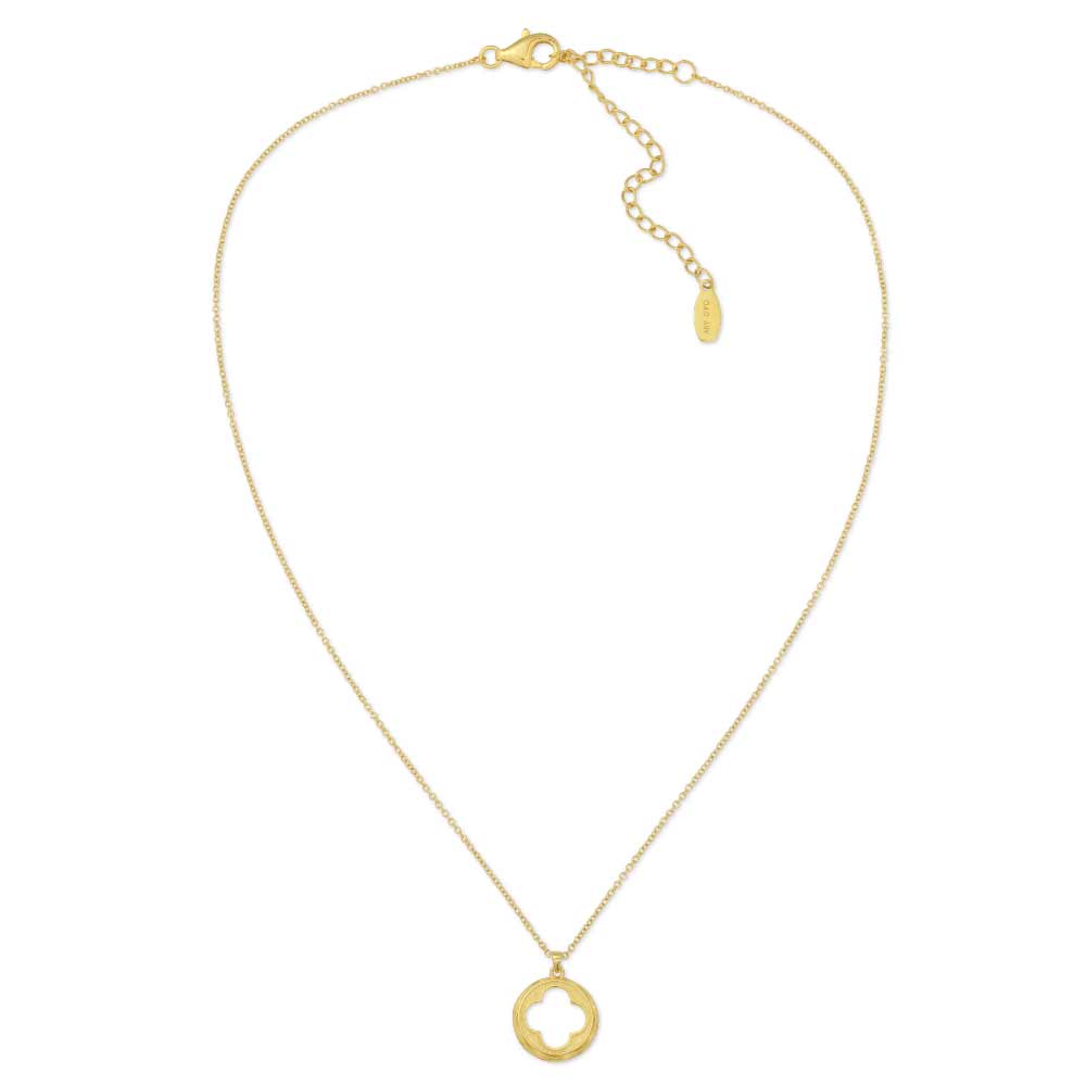 G&D Exquisite Vintage Four Leaf Clover Pendant Necklace Fashion Clover  Necklace Gold Color Designer Jewelry for