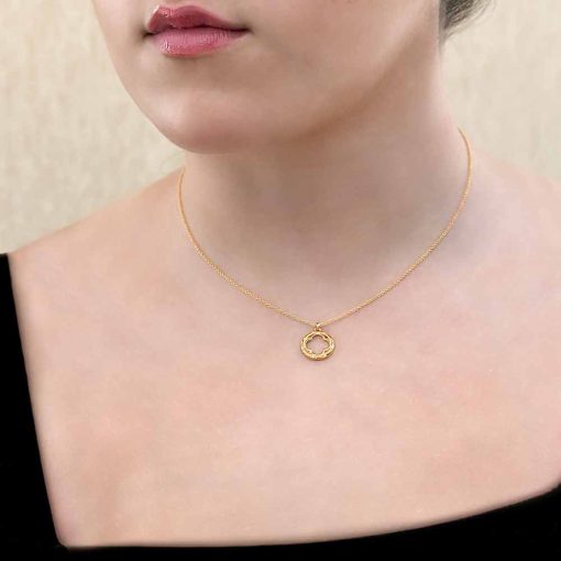 Four Leaf Clover Pendant-Necklace 18K Gold over Sterling Silver