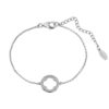 Bracelet Rhodium over .925 sterling silver Quatrefoil