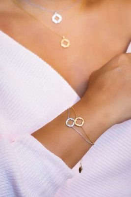 ARY DPO 4-Leaf Clover Bracelets in gold & rhodium