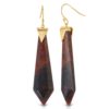 Passion Obsidian Earrings in 18k Gold over Sterling Silver c_01