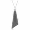 Protection Obsidian Necklace in Rhodium over Sterling Silver b_01