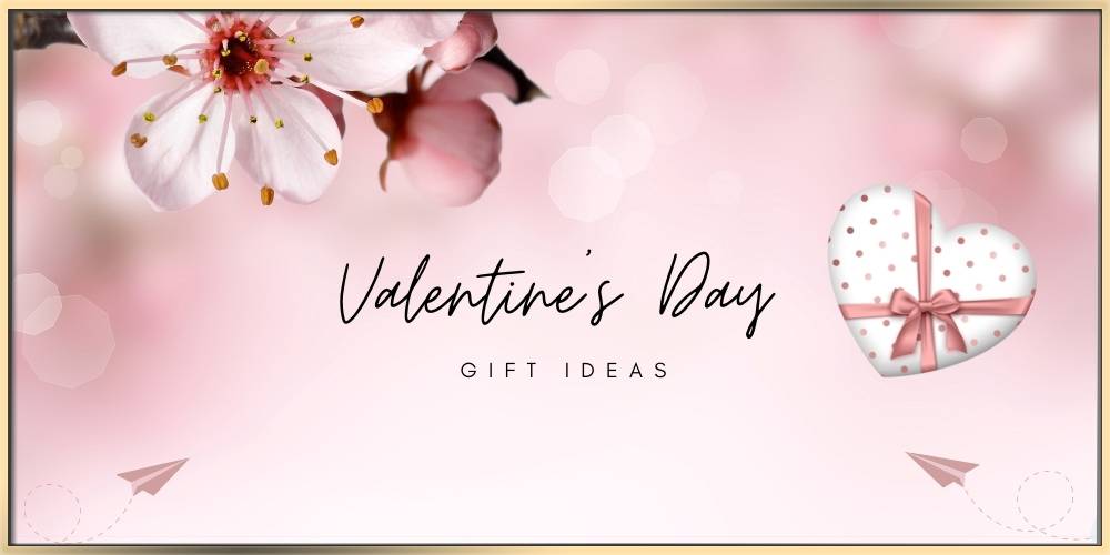 White and pink flowers and a gift box image for the Choosing A Perfect Valentine’s Day Gift A Complete Guide arydpo article