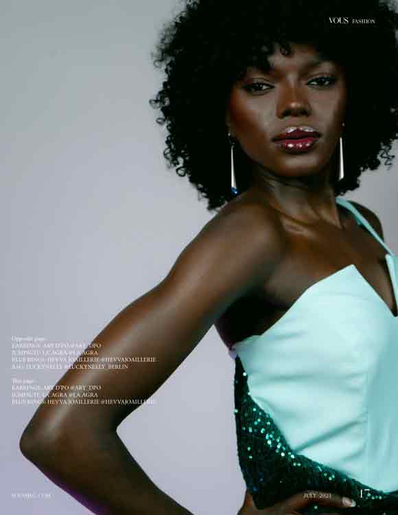 VOUS MAGAZINE JULY FASHION 8 2023 Page 17 ARY D'PO URBAN MARQUISE earrings