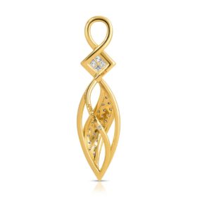 Eternity Pendant in 18K Yellow Gold & Diamonds back