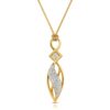 Eternity Pendant in 18K Yellow Gold & Diamonds with Spiga Chain