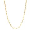 Paperclip Chain in 14K yellow gold