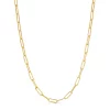 Paperclip Chain in 14K yellow gold