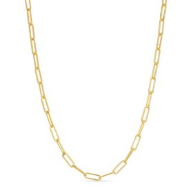 Paperclip Chain in 14K yellow gold