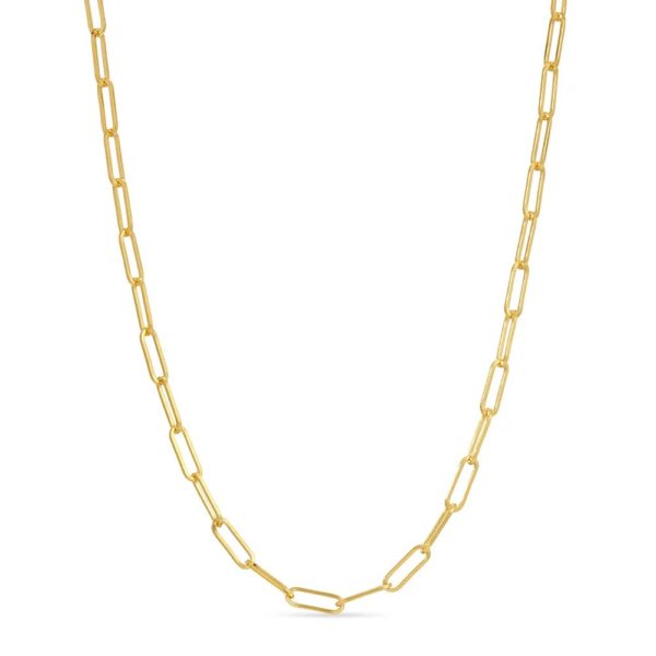 Paperclip Chain in 14K yellow gold