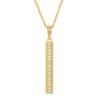 Trinity Pendant in 14K Yellow Gold and Diamonds - front view