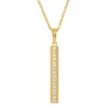 Trinity Pendant in 14K Yellow Gold and Diamonds - front view