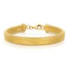 Tubogas Bracelet with extension 7.8mm in 14K Yellow Gold