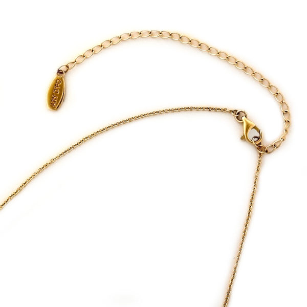 ARY D’PO Chain Cable 14k Yellow Gold 1.1mm with clasp and branded tag