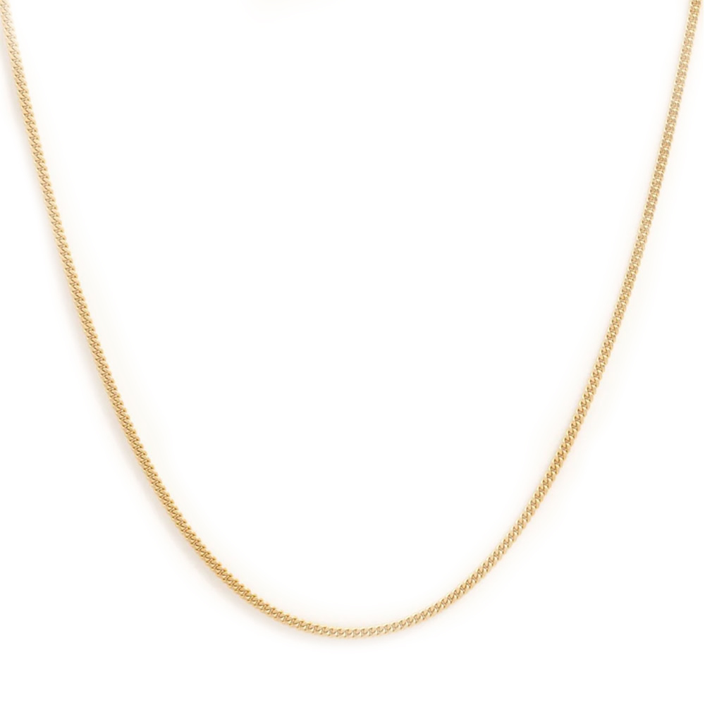 Chain Baby Curb 1.3mm 14K Yellow Gold