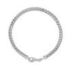 Franco Chain Bracelet in 14k White Gold 4mm