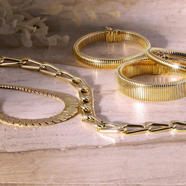 gold chains jewelry necklaces tubogas round box spiga