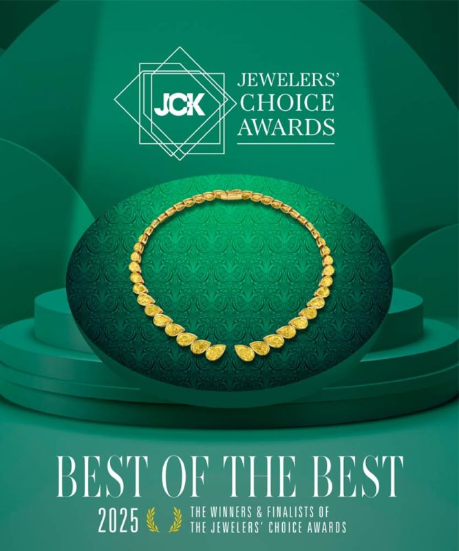 My Lucky Ring 18k gold Diamonds Pave quatrefoil JCK Best of the best FINALIST 2025 Magazine